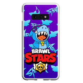 Чехол для Samsung S10E с принтом BRAWL STARS SHARK LEON в Санкт-Петербурге, Силикон | Область печати: задняя сторона чехла, без боковых панелей | 8 | 8bit | bit | brawl | brawlstars | crow | leon | leonskin | max | mr p | sally | virus | бит | бравл | игра | леон | макс | молнии | мультик | пламя | старc | старз