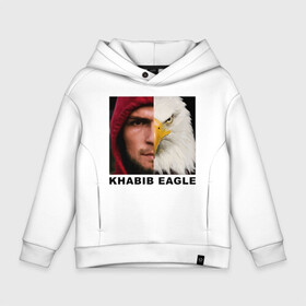 Детское худи Oversize хлопок с принтом Хабиб Орел, Khabib Eagle в Санкт-Петербурге, френч-терри — 70% хлопок, 30% полиэстер. Мягкий теплый начес внутри —100% хлопок | боковые карманы, эластичные манжеты и нижняя кромка, капюшон на магнитной кнопке | combat sambo | combat sport | khabib eagle | mixfight | mma | nurmagomrdov | sambo | боевое самбо | единоборства | ммаб khabib | нурмагомедов самбо | хабиб | хабиб орел