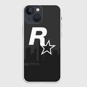 Чехол для iPhone 13 mini с принтом ROCKSTAR в Санкт-Петербурге,  |  | grand theft auto 2 | grand theft auto 3 | grand theft auto v | grand theft auto: san andreas | grand theft auto: vice city | gta 1 | gta 2 | gta 3 | gta 4 | gta 5 | gta online | gta v | город | игры