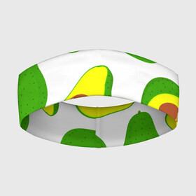 Повязка на голову 3D с принтом АВОКАДО в Санкт-Петербурге,  |  | ovakado | авокадо | фрукты