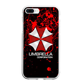 Чехол для iPhone 7Plus/8 Plus матовый с принтом UMBRELLA CORP в Санкт-Петербурге, Силикон | Область печати: задняя сторона чехла, без боковых панелей | biohazard | biohazard 7 | crocodile | fang | game | hand | monster | new umbrella | resident evil | resident evil 7 | umbrella | umbrella corp | umbrella corporation | zombie | обитель