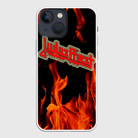 Чехол для iPhone 13 mini с принтом JUDAS PRIEST. в Санкт-Петербурге,  |  | firepower | judas priest | бог металла | джудас прист | иуда прист | музыка | роб хэлфорд | рок | рок н ролл | хэви метал