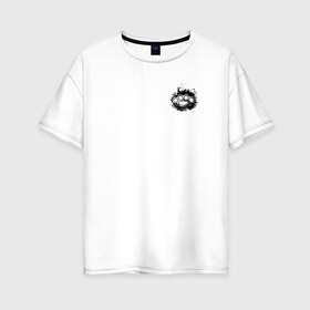 Женская футболка хлопок Oversize с принтом Молодым хочу остаться (СПИНА) в Санкт-Петербурге, 100% хлопок | свободный крой, круглый ворот, спущенный рукав, длина до линии бедер
 | 