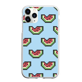 Чехол для iPhone 11 Pro Max матовый с принтом Пиксельный арбуз в Санкт-Петербурге, Силикон |  | minecraft | арбуз | арбузы | майнкрафт | пиксели | пиксель | фрукт | фрукты | ягода | ягоды