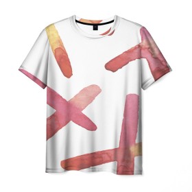 Мужская футболка 3D с принтом Абстрактные краски в Санкт-Петербурге, 100% полиэфир | прямой крой, круглый вырез горловины, длина до линии бедер | 
