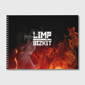 Альбом для рисования с принтом LIMP BIZKIT в Санкт-Петербурге, 100% бумага
 | матовая бумага, плотность 200 мг. | Тематика изображения на принте: dj lethal | limp bizkit | rock | джон отто | лимп бизкит | майк смит | музыка | роб уотерс | рок | сэм риверс | терри бальзамо | уэс борланд | фред дёрст