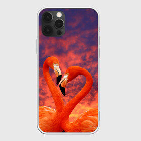 Чехол для iPhone 12 Pro Max с принтом Flamingo Love в Санкт-Петербурге, Силикон |  | Тематика изображения на принте: 14 февраля | 8 марта | валентинов день | верность | влюбленность | влюбленные | вместе | вместе навсегда | девушке | женат | женский день | женский праздник | закат | замужем | кружка | любимая
