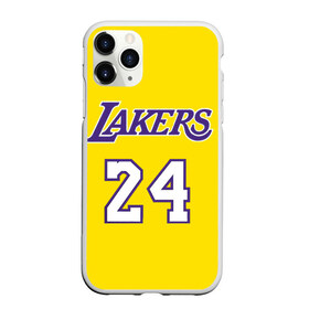 Чехол для iPhone 11 Pro матовый с принтом Kobe Bryant 24 в Санкт-Петербурге, Силикон |  | 24 | basketball | kobe bryant | lakers | nba