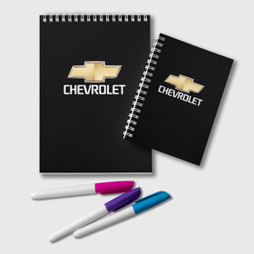 Блокнот с принтом CHEVROLET в Санкт-Петербурге, 100% бумага | 48 листов, плотность листов — 60 г/м2, плотность картонной обложки — 250 г/м2. Листы скреплены удобной пружинной спиралью. Цвет линий — светло-серый
 | Тематика изображения на принте: auto | chevrolet | sport | авто | автомобиль | автомобильные | бренд | марка | машины | спорт | шевролет