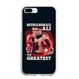 Чехол для iPhone 7Plus/8 Plus матовый с принтом Muhammad Ali в Санкт-Петербурге, Силикон | Область печати: задняя сторона чехла, без боковых панелей | ali | muhammad ali | the greatest | али | бокс | мухамед али | мухаммед али