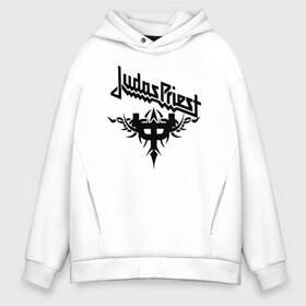 Мужское худи Oversize хлопок с принтом Judas priest в Санкт-Петербурге, френч-терри — 70% хлопок, 30% полиэстер. Мягкий теплый начес внутри —100% хлопок | боковые карманы, эластичные манжеты и нижняя кромка, капюшон на магнитной кнопке | heavy metal | judas | judas priest | metal | priest | гленн типтон | грув метал | йен хилл | ричи фолкнер | роб хэлфорд | скотт трэвис | хард рок | хеви метал