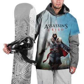 Накидка на куртку 3D с принтом Assassins Creed в Санкт-Петербурге, 100% полиэстер |  | blood | game | асасин | ассасин | ассасин крид | ассассин | ассассин крид | дезмонд майлс | дитя ассассинов | игра | кровь | надпись | оружие