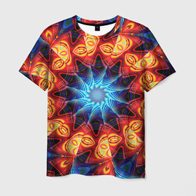 Мужская футболка 3D с принтом PSY в Санкт-Петербурге, 100% полиэфир | прямой крой, круглый вырез горловины, длина до линии бедер | abstract | abstraction | texture | абстракция | геометрия | иллюзия | обман зрения | оптический узор | текстура