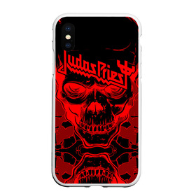 Чехол для iPhone XS Max матовый с принтом Judas Priest в Санкт-Петербурге, Силикон | Область печати: задняя сторона чехла, без боковых панелей | breaking the law | judas priest | live | painkiller | гленн типтон | грув | метал | роб хэлфорд | рок | тим оуэнс | хард | хеви