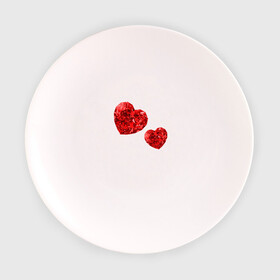 Тарелка с принтом Рубиновые сердца в Санкт-Петербурге, фарфор | диаметр - 210 мм
диаметр для нанесения принта - 120 мм | вместе | любовь | пара | рубин | сердце