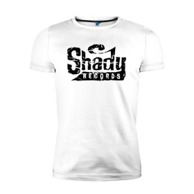 Мужская футболка премиум с принтом Eminem Slim Shady в Санкт-Петербурге, 92% хлопок, 8% лайкра | приталенный силуэт, круглый вырез ворота, длина до линии бедра, короткий рукав | beat | eminem | hip hop | hiphop | marshall | mm | music | nigga | radio | rap | record | records | shady | slim | underground | запись | звук | музыка | радио | рекорд | рекордс | рэп | слим | талант | хип хоп | хипхоп | эминем