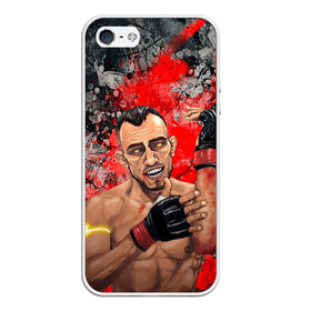 Чехол для iPhone 5/5S матовый с принтом Tony Ferguson в Санкт-Петербурге, Силикон | Область печати: задняя сторона чехла, без боковых панелей | Тематика изображения на принте: ferguson | mma | tony | tony ferguson | ufs | боец | мма | тони | тони фергюсон | фергюсон | эль кукуй