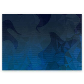 Поздравительная открытка с принтом Blue Point в Санкт-Петербурге, 100% бумага | плотность бумаги 280 г/м2, матовая, на обратной стороне линовка и место для марки
 | абстракция | краски | линии | синий | текстура | узор | цвета | яркий