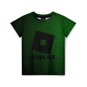 Детская футболка 3D с принтом Roblox. в Санкт-Петербурге, 100% гипоаллергенный полиэфир | прямой крой, круглый вырез горловины, длина до линии бедер, чуть спущенное плечо, ткань немного тянется | 