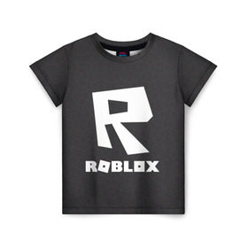 Детская футболка 3D с принтом Roblox. в Санкт-Петербурге, 100% гипоаллергенный полиэфир | прямой крой, круглый вырез горловины, длина до линии бедер, чуть спущенное плечо, ткань немного тянется | 