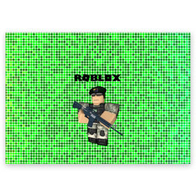 Поздравительная открытка с принтом Roblox. в Санкт-Петербурге, 100% бумага | плотность бумаги 280 г/м2, матовая, на обратной стороне линовка и место для марки
 | game | roblox | блок | игра | игрушка | лего | майнкрафт | персонажи | персонажи из кубиков | роблокс | робот