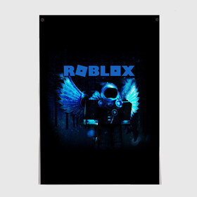 Постер с принтом ROBLOX в Санкт-Петербурге, 100% бумага
 | бумага, плотность 150 мг. Матовая, но за счет высокого коэффициента гладкости имеет небольшой блеск и дает на свету блики, но в отличии от глянцевой бумаги не покрыта лаком | roblox | игра | компьютерная игра | логотип | онлайн | онлайн игра | роблакс | роблокс