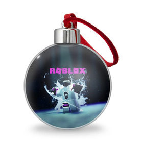 Ёлочный шар с принтом ROBLOX в Санкт-Петербурге, Пластик | Диаметр: 77 мм | Тематика изображения на принте: roblox | игра | компьютерная игра | логотип | онлайн | онлайн игра | роблакс | роблокс
