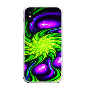 Чехол для iPhone XS Max матовый с принтом NEON&ACID в Санкт-Петербурге, Силикон | Область печати: задняя сторона чехла, без боковых панелей | abstract | abstraction | color | fractal | geometry | paitnt | polygon | polygonal | psy | абстракция | геометрия | краски | неоновые | полигоны | психоделика | фрактал