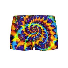 Мужские трусы 3D с принтом TIE-DYE COLOR в Санкт-Петербурге, 50% хлопок, 50% полиэстер | классическая посадка, на поясе мягкая тканевая резинка | abstract | abstraction | color | fractal | geometry | paitnt | polygon | polygonal | psy | абстракция | геометрия | краски | неоновые | полигоны | психоделика | фрактал