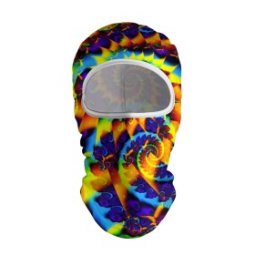 Балаклава 3D с принтом TIE-DYE COLOR в Санкт-Петербурге, 100% полиэстер, ткань с особыми свойствами — Activecool | плотность 150–180 г/м2; хорошо тянется, но при этом сохраняет форму. Закрывает шею, вокруг отверстия для глаз кайма. Единый размер | Тематика изображения на принте: abstract | abstraction | color | fractal | geometry | paitnt | polygon | polygonal | psy | абстракция | геометрия | краски | неоновые | полигоны | психоделика | фрактал