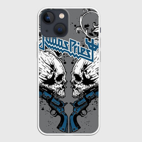 Чехол для iPhone 13 mini с принтом Judas Priest в Санкт-Петербурге,  |  | Тематика изображения на принте: breaking the law | judas priest | live | painkiller | гленн типтон | грув | метал | роб хэлфорд | рок | тим оуэнс | хард | хеви