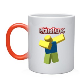 Кружка хамелеон с принтом Roblox Dab в Санкт-Петербурге, керамика | меняет цвет при нагревании, емкость 330 мл | game | game roblox | logo roblox | online game | oof roblox dabbing | roblox | roblox dab | roblox noob | игра | игра роблокс | лого роблокс | онлайн игра | онлайн игра роблокс | роблокс | роблокс даб