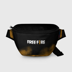 Поясная сумка 3D с принтом Free fire в Санкт-Петербурге, 100% полиэстер | плотная ткань, ремень с регулируемой длиной, внутри несколько карманов для мелочей, основное отделение и карман с обратной стороны сумки застегиваются на молнию | free fire | freefire | игра free fire | игра фрифаер | фри файр | фрифаер