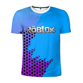 Мужская футболка 3D спортивная с принтом Roblox в Санкт-Петербурге, 100% полиэстер с улучшенными характеристиками | приталенный силуэт, круглая горловина, широкие плечи, сужается к линии бедра | game | game roblox | logo roblox | online game | r | roblox | игра | игра роблокс | лого | лого роблокс | логотип | надпись | онлайн игра | онлайн игра роблокс | роблокс
