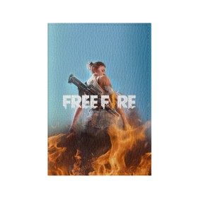 Обложка для паспорта матовая кожа с принтом free fire в Санкт-Петербурге, натуральная матовая кожа | размер 19,3 х 13,7 см; прозрачные пластиковые крепления | free fire | freefire | игра free fire | игра фрифаер | фри файр | фрифаер