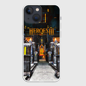 Чехол для iPhone 13 mini с принтом HEROES 3 в Санкт-Петербурге,  |  | angel | armor | artwork | creature | dragon | fantasy | fantasy art | game | griffin | heroes | heroes maps | heroes of might and magic | knight | might and magic | sword | warriors | weapon | wings | герои | к