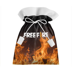 Подарочный 3D мешок с принтом FREE FIRE в Санкт-Петербурге, 100% полиэстер | Размер: 29*39 см | Тематика изображения на принте: free fire | freefire | игра free fire | игра фрифаер | фри файр | фрифаер