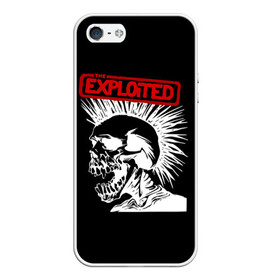 Чехол для iPhone 5/5S матовый с принтом The Exploited в Санкт-Петербурге, Силикон | Область печати: задняя сторона чехла, без боковых панелей | punks | punks not dead | the exploited | панк не сдох | панки | уоти | череп | эксплоитед