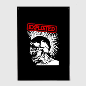 Постер с принтом The Exploited в Санкт-Петербурге, 100% бумага
 | бумага, плотность 150 мг. Матовая, но за счет высокого коэффициента гладкости имеет небольшой блеск и дает на свету блики, но в отличии от глянцевой бумаги не покрыта лаком | punks | punks not dead | the exploited | панк не сдох | панки | уоти | череп | эксплоитед