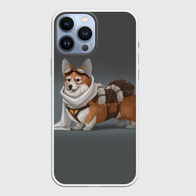 Чехол для iPhone 13 Pro Max с принтом КОРГИ ПИЛОТ в Санкт-Петербурге,  |  | animals | corgi | dogs | pets | puppies | queen | животные | корги | королева | песики | питомцы | собаки | щенки