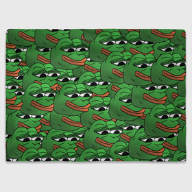 Плед 3D с принтом Pepe The Frog в Санкт-Петербурге, 100% полиэстер | закругленные углы, все края обработаны. Ткань не мнется и не растягивается | Тематика изображения на принте: frog | meme | memes | pepe | pepe the frog | грустная жабка | лягушка | лягушонок пепе | мем | мемы