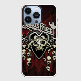 Чехол для iPhone 13 Pro с принтом Judas Priest в Санкт-Петербурге,  |  | Тематика изображения на принте: breaking the law | judas priest | live | painkiller | гленн типтон | грув | метал | роб хэлфорд | рок | тим оуэнс | хард | хеви