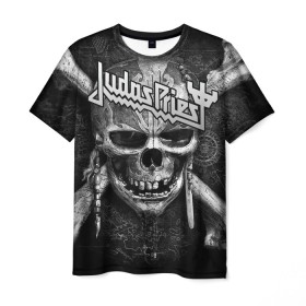 Мужская футболка 3D с принтом Judas Priest в Санкт-Петербурге, 100% полиэфир | прямой крой, круглый вырез горловины, длина до линии бедер | breaking the law | judas priest | live | painkiller | гленн типтон | грув | метал | роб хэлфорд | рок | тим оуэнс | хард | хеви