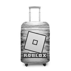 Чехол для чемодана 3D с принтом Roblox. в Санкт-Петербурге, 86% полиэфир, 14% спандекс | двустороннее нанесение принта, прорези для ручек и колес | game | roblox | блок | игра | игрушка | лего | майнкрафт | персонажи | персонажи из кубиков | роблокс | робот