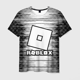 Мужская футболка 3D с принтом Roblox. в Санкт-Петербурге, 100% полиэфир | прямой крой, круглый вырез горловины, длина до линии бедер | game | roblox | блок | игра | игрушка | лего | майнкрафт | персонажи | персонажи из кубиков | роблокс | робот