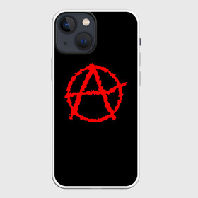 Чехол для iPhone 13 mini с принтом Анархия в Санкт-Петербурге,  |  | art | rock | sons of anarchy | анархия | арт | группа | егор летов | логотип | музыка | панк | панк рок | прикольная | рок | свобода | хаос