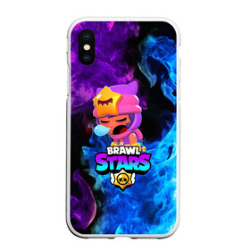 Чехол для iPhone XS Max матовый с принтом BRAWL STARS SANDY в Санкт-Петербурге, Силикон | Область печати: задняя сторона чехла, без боковых панелей | 8 bit | 8 бит | bibi | brawl stars | crow | el brown | leon | leon shark | max | mr.p | sally leon | sandy | shark | stars | tara | virus | werewolf | акула | биби | вирус | ворон | леон | оборотень | пингвин