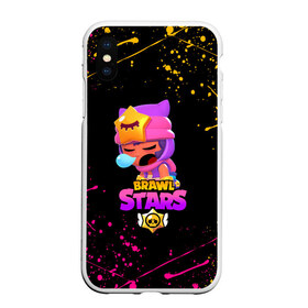 Чехол для iPhone XS Max матовый с принтом BRAWL STARS SANDY в Санкт-Петербурге, Силикон | Область печати: задняя сторона чехла, без боковых панелей | 8 bit | 8 бит | bibi | brawl stars | crow | el brown | leon | leon shark | max | mr.p | sally leon | sandy | shark | stars | tara | virus | werewolf | акула | биби | вирус | ворон | леон | оборотень | пингвин