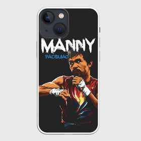 Чехол для iPhone 13 mini с принтом Manny в Санкт-Петербурге,  |  | manny pacquiao | pac man | pacquiao | бокс | мэнни пакьяо | пакьяо
