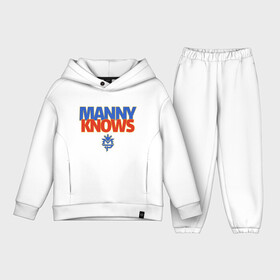 Детский костюм хлопок Oversize с принтом Manny Knows в Санкт-Петербурге,  |  | manny pacquiao | pac man | pacquiao | бокс | мэнни пакьяо | пакьяо